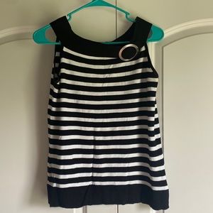 Madison Hill striped sleeveless sweater - size L